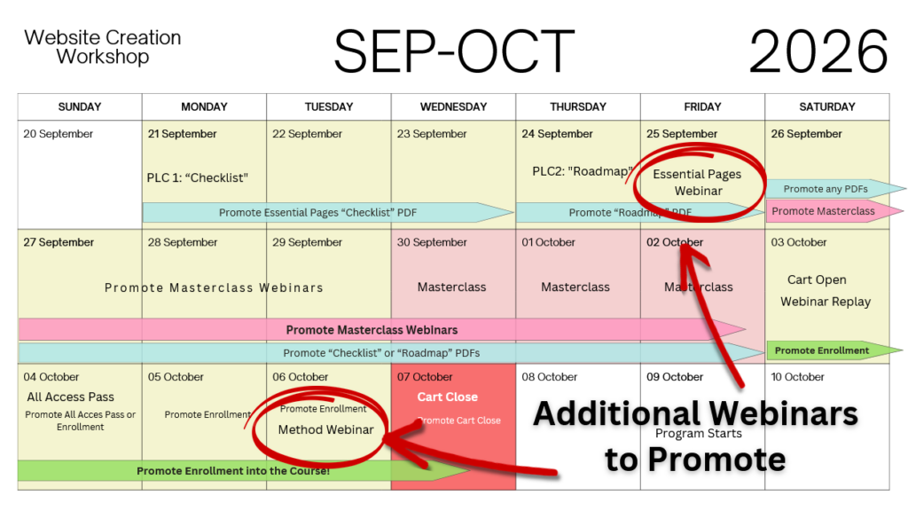 fall launch calendar